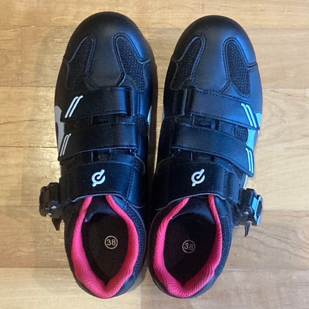 Peloton Cycling Shoes w/ velcro, clip-in, Size EU 38